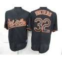 Orioles #32 Matt Wieters Black Fashion Stitched Jersey