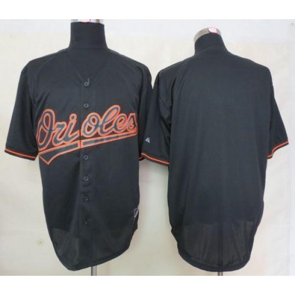Orioles Blank Black Fashion Stitched Jersey