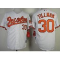 Orioles #30 Chris Tillman White Cool Base Stitched Jersey