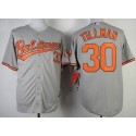 Orioles #30 Chris Tillman Grey Cool Base Stitched Jersey