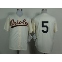 Orioles #5 Brooks Robinson Cream 1954 Turn Back The Clock Stitched Jersey