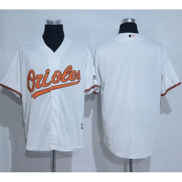 Orioles Blank White New Cool Base Stitched Jersey