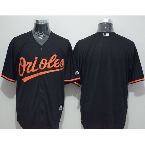 Orioles Blank Black New Cool Base Stitched Jersey
