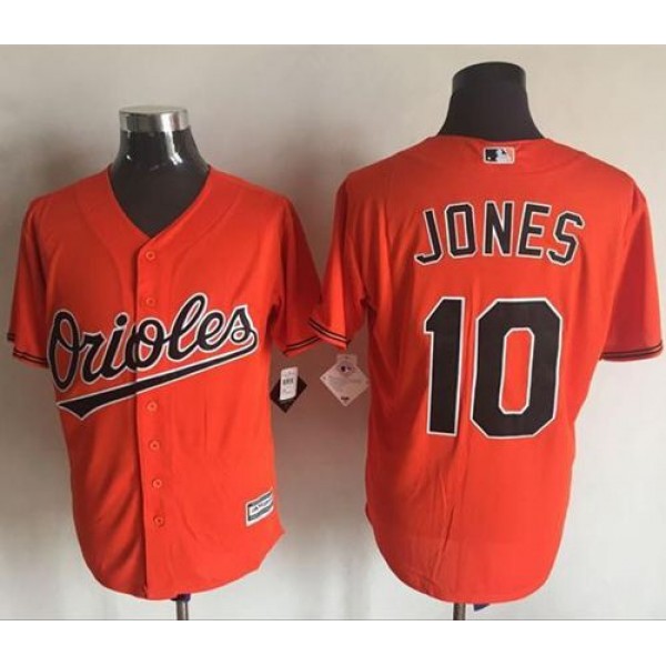 Orioles #10 Adam Jones Orange New Cool Base Stitched Jersey