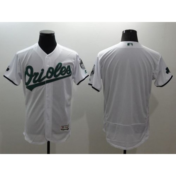 Orioles Blank White Celtic Flexbase Authentic Collection Stitched Jersey