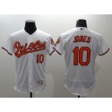 Orioles #10 Adam Jones White Flexbase Authentic Collection Stitched Jersey