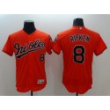 Orioles #8 Cal Ripken Orange Flexbase Authentic Collection Stitched Jersey