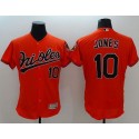 Orioles #10 Adam Jones Orange Flexbase Authentic Collection Stitched Jersey
