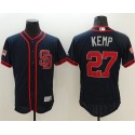 Padres #27 Matt Kemp Navy Blue Fashion Stars Stripes Flexbase Authentic Stitched Jersey