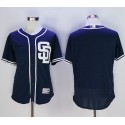 Padres Blank Navy Blue Flexbase Authentic Collection Stitched Jersey
