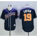 Padres #19 Tony Gwynn Navy Blue 1998 Turn Back The Clock Stitched Jersey