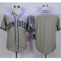 Padres Blank Grey Cool Base Stitched Jersey