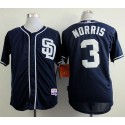 Padres #3 Derek Norris Navy Blue Cool Base Stitched Jersey