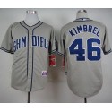 Padres #46 Craig Kimbrel Coffee Grey Cool Base Stitched Jersey