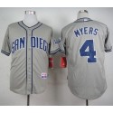 Padres #4 Wil Myers Grey Cool Base Stitched Jersey