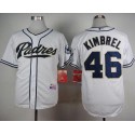 Padres #46 Craig Kimbrel White Cool Base Stitched Jersey