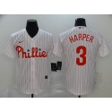 Philadelphia Phillies #3 Bryce Harper White Cool Base Stitched Jersey