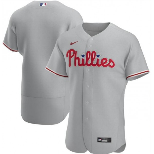 Philadelphia Phillies Grey Flex Base Stitched Jersey