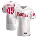 Philadelphia Phillies White#45 Zack Wheeler Flex Base Stitched Jersey