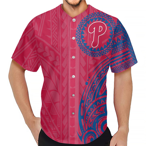 Philadelphia Phillies Red Baseball Jersey