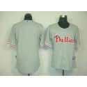 Phillies Blank Grey Cool Base Stitched Jersey