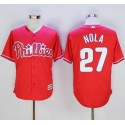 Phillies #27 Aaron Nola Red New Cool Base Stitched Jersey