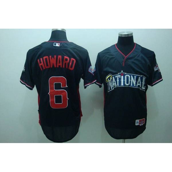 Phillies #6 Ryan Howard Blue Nation League 2010 All Star BP Stitched Jersey