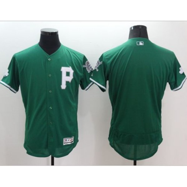 Pirates Blank Green Celtic Flexbase Authentic Collection Stitched Jersey