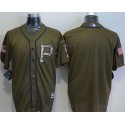 Pirates Blank Green Salute To Service Stitched Jersey