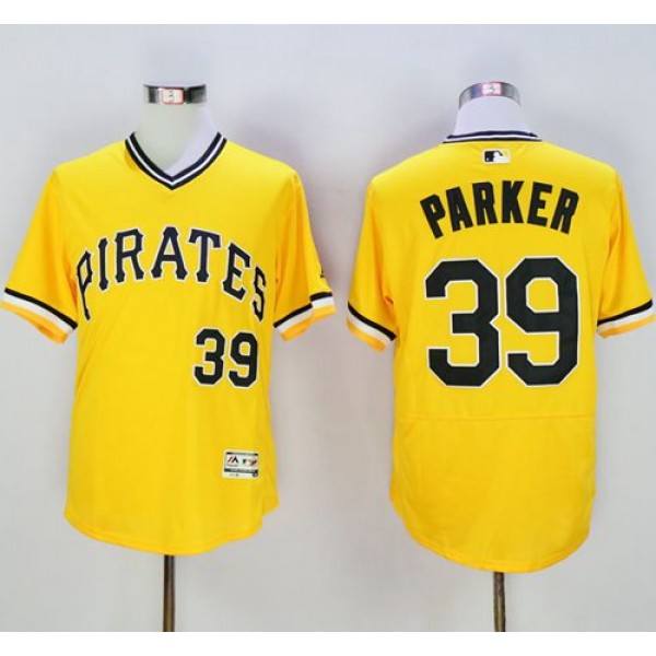 Pirates #39 Dave Parker Gold Flexbase Authentic Collection Cooperstown Stitched Jersey