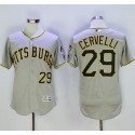 Pirates #29 Francisco Cervelli Grey Flexbase Authentic Collection Stitched Jersey