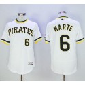 Pirates #6 Starling Marte White Flexbase Authentic Collection Cooperstown Stitched Jersey