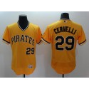 Pirates #29 Francisco Cervelli Gold Flexbase Authentic Collection Cooperstown Stitched Jersey