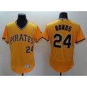 Pirates #24 Barry Bonds Gold Flexbase Authentic Collection Cooperstown Stitched Jersey