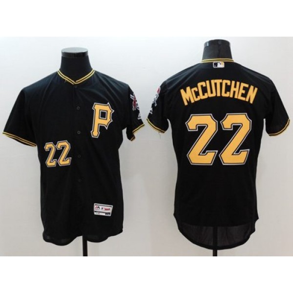 Pirates #22 Andrew McCutchen Black Flexbase Authentic Collection Stitched Jersey