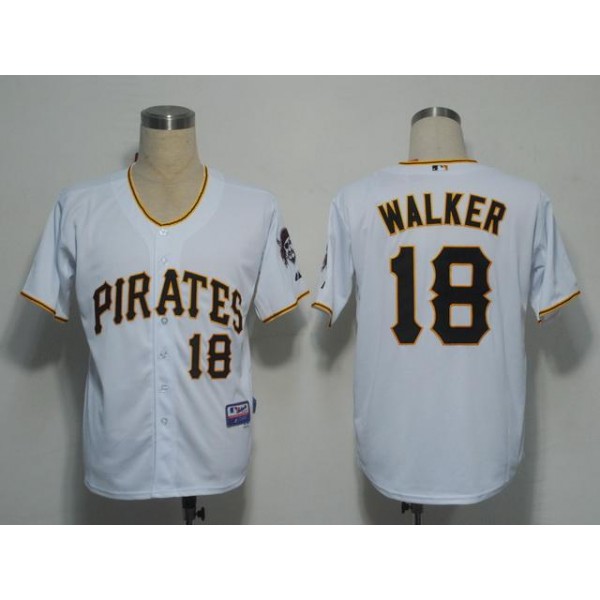 Pirates #18 Neil Walker White Stitched Jersey