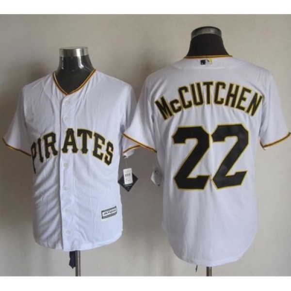 Pirates #22 Andrew McCutchen White New Cool Base Stitched Jersey