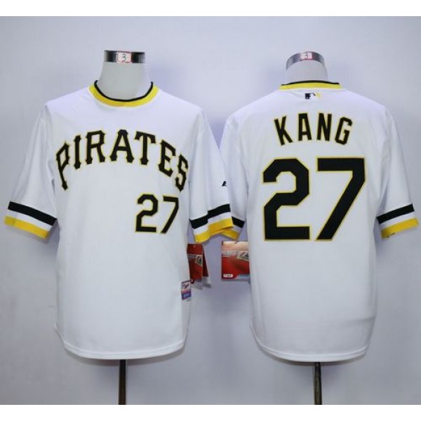Pirates #27 Jung-Ho Kang White Alternate 2 Cool Base Stitched Jersey