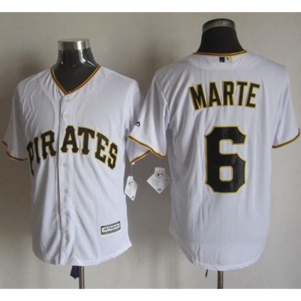 Pirates #6 Starling Marte White New Cool Base Stitched Jersey