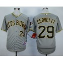 Pirates #29 Francisco Cervelli Grey Cool Base Stitched Jersey