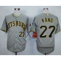 Pirates #27 Jung-Ho Kang Grey Cool Base Stitched Jersey