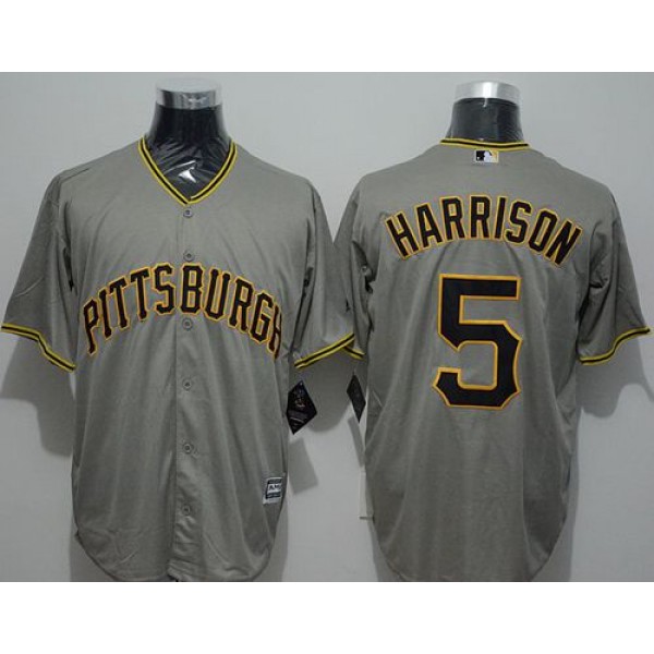 Pirates #5 Josh Harrison Grey New Cool Base Stitched Jersey