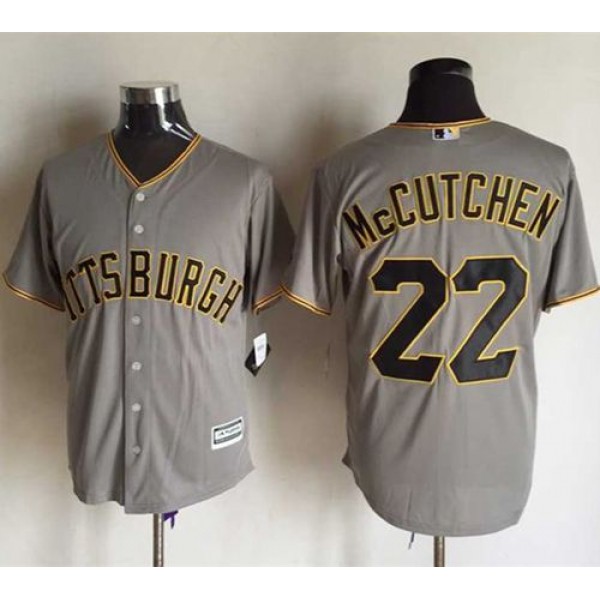Pirates #22 Andrew McCutchen Grey New Cool Base Stitched Jersey