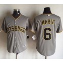 Pirates #6 Starling Marte Grey New Cool Base Stitched Jersey