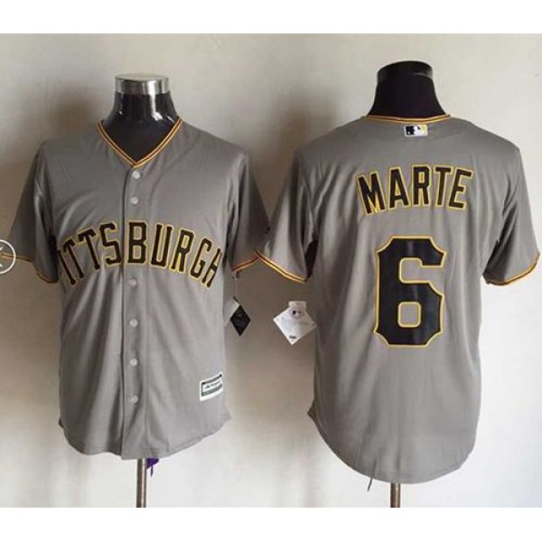 Pirates #6 Starling Marte Grey New Cool Base Stitched Jersey
