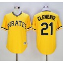 Pirates #21 Roberto Clemente Gold New Cool Base Stitched Jersey