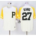 Pirates #27 Jung-Ho Kang Cream Gold Exclusive New Cool Base Stitched Jersey