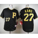 Pirates #27 Jung-Ho Kang Black Cool Base Stitched Jersey