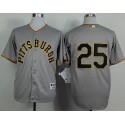 Pirates #25 Gregory Polanco Grey 1953 Turn Back The Clock Stitched Jersey