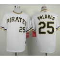 Pirates #25 Gregory Polanco White Alternate 2 Cool Base Stitched Jersey